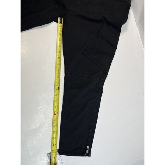 J Brand Womens Black High Rise Utility Cargo Pants Size 26 Margho Zip Ankle $248 - Picture 7 of 14